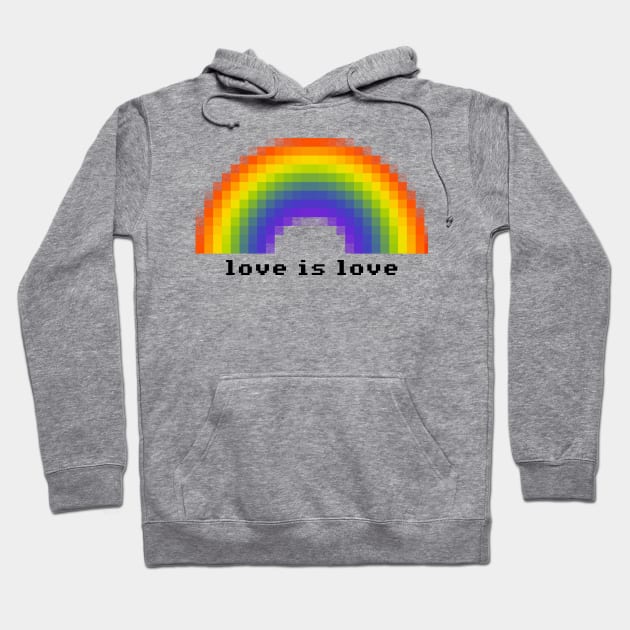 rainbow love is love is love Hoodie by sloganeerer